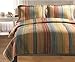 Greenland Home 100% Cotton Fashion Quilt Collection, Prewashed, Reversible Quilt Set, 3-Piece King/Cal King, Katy