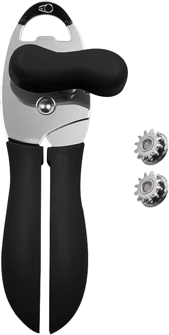 Can Opener Handheld with Heaviest Duty，4 in 1 Stainless Steel Blade