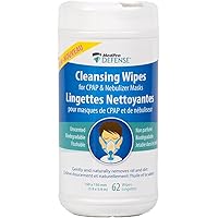 MedPro Cpap Mask Wipes, Gently Removes dirt and oil, Biodegradable, Unscented, Flushable B 62 wipes