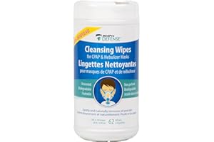 MedPro Cpap Mask Wipes, Gently Removes dirt and oil, Biodegradable, Unscented, Flushable B 62 wipes