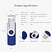 LEIZHAN OTG 32GB USB Flash Drive USB 2.0 Micro USB Pen Drive Memory Stick u Disk (Blue)