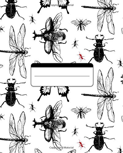 Insect Bug Notebook: 150 Pages College Ruled 7.5x9.25 | Insect Lovers ...