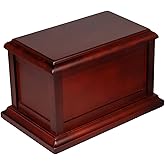 Cherry Solid Wooden Urns for Adult Male, Cremation Urns Eco-Friendly Wooden Casket Urn for Human Ashes Adult Female, Wood Keepsake Memorial Urns