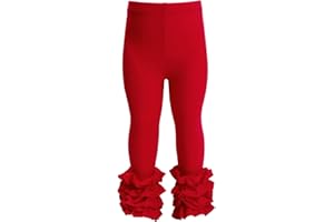 HOOLCHEAN Baby Toddler and Little Girls Cotton Ruffle Leggings