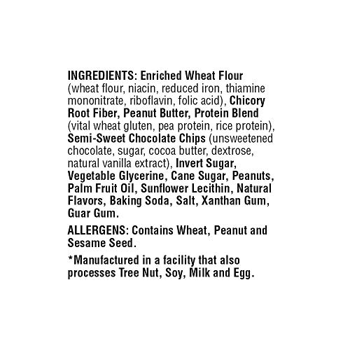 Lenny & Larry's The Complete Cookie, Peanut Butter Chocolate Chip, Soft Baked, 8g Plant Protein, Vegan, Non-GMO, 2 Ounce Cookie (Pack of 12)