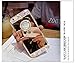 Surpriseyou iPhone SE 5S Case, Luxury Crystal Rhinestone Soft Rubber Bumper Bling Diamond Glitter Mirror Makeup Case with Ring Stand Holder for iPhone 5 5S SE- Gold