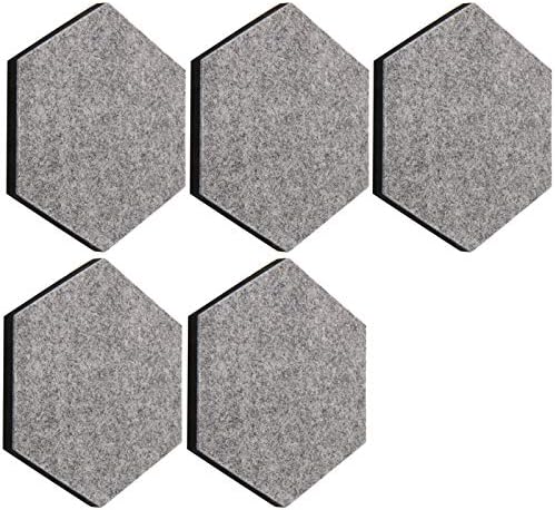 thehaki Sandwich Felt Board Hexagon Type Memo Board (Gray_5P)
