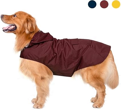 Zellar Imperméable Pour Chien Avec Capuchon Imperméable