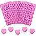 Tatuo Set of 4 Valentine's Day Heart Silicone Molds Heart Shape Candy Molds Mini for Valentine's Day Chocolate Cake Candy Fondant Gummy Jelly Making