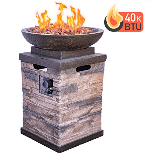Blue Rhino Glt17333sp Lp Gas Outdoor Fire Column Small Buy