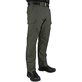 LAPG Men's Battle Rattle Stretch Cargo Pants, Durable Ripstop Tactical Pants for Men, Stretch Waistband EDC Pants