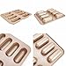 Lufeiya Twinkie Pan 8 Cups Mini Hot Dog-Shaped Bun Nonstick Bread Pan Gold