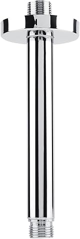 Hyuduo G 1/2" Stainless Steel Ceiling Mount Shower Arm Extender Pipe 20cm Chrome view 3