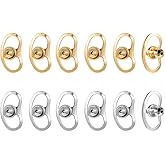 12 Pcs Earring Lifters Backs - Locking Earring Backs for Droopy Ears, Replacements for Studs, Large Tight Earring Backings, Lifter Backers for Heavy Earrings(Gold and Silver