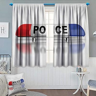 Amazon Com Police Blackout Curtain Police Car Sirens On Top Cap