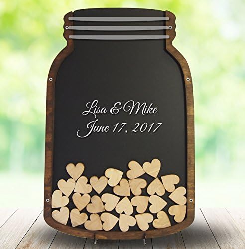 Mason Jar Wedding Guest Book Alternative, Rustic Country Wedding, Guest book idea