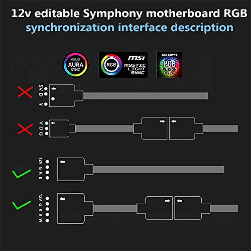 12V 4Pin RGB LED Splitter 11Port Hub with 50CM 4Pin Extension Cord