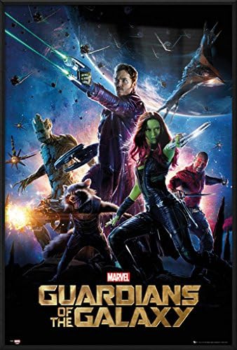 POSTER STOP ONLINE Guardians of The Galaxy - Framed Movie Poster/Print (Regular Style - The Guardians) (Size 24" x 36")