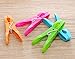 Household Air Drying Clothing Pin Set Colored Spring Clothespins for Laundry Strong Plastic Hanger Clips Pegs 24 Pack