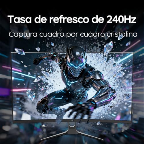 Monitor Gaming Curvo 32 Pulgadas 240Hz | FHD | 1ms MPRT | Panel VA 1500R | HDR10 | Contraste 5000:1 | AMD FreeSync | sRGB 128% Amplia | HDMI 2.0/DP 1.4 | Montaje VESA | H32C5
