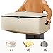 Lifewit Cotton Canvas Storage Bags Foldable Underbed Storage Bag for Comforters, Blanket, Bedding, Duvet, 100L