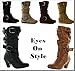 New Kids Girls Slouch Comf Tall Midcalf Suede Winter Buckle Boots Shoes