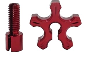 Aynaxcol CNC Aluminum Slotted Screw for M8 Motorcycle Brake Clutch Cable Adjuster Replacement for AR125LC EN500 GPX250 ATC UT