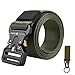 KingMoore Men&women's Tactical Belt Heavy Duty Webbing Belt Adjustable Military Style Nylon Belts with Metal Buckle