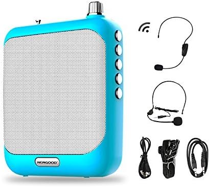 NEWGOOD Bluetooth Waistband Portable Personal Voice Amplifier Wired Microphone Loud Speaker for Schoo Teaching,Guided Tours,Classroom Yoga Coach with AB Repeat Recorder (black)