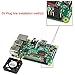 MakerFocus 4pcs Raspberry Pi DC Brushless Cooling Fan Heatsink Cooler Radiator Connector Separating One-to-Two Interface 3.3V 5V for Raspberry Pi 2/Pi 3/3B+ and Pi Zero/Zero W or Other Robot Project