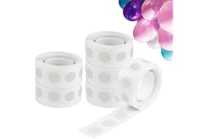 Ainiv 600 PCS Balloon Sticky Dots, Double Sided Dot Stickers, Clear Removable Round Sticky Tack No Trace Sticky Putty Waterproof Dots for Craft Gift Wrapping Wedding Christmas Festival Decoration