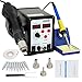 Smartxchoices 898D+ Digital Soldering Station Hot Air Rework Station SMD Desoldering Welder W/Accessories (898D+)