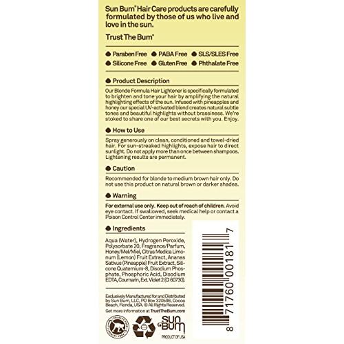 Sun Bum Blonde Formula Hair Lightener 4 Tiendamia Com