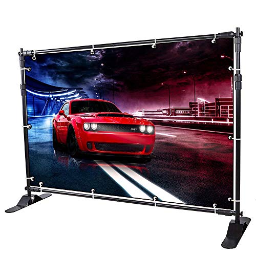image for GUOHONG 8'x8' Backdrop Banner Stand Multifunctional Adjustable Telesco