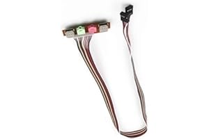 2 USB Port USB 3.5mm Cable Adapter Sound Motherboard Expansion Card Computer Case Panel Front for PC PC Front Replacement