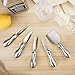 3S 5 piece Cheese Knives Set Designed to Serve Cut Slice Shave and Spread All Kinds of Hard and Soft Cheese, Comfortable Stainless Steel Handles Perfect Gift for All Occasions