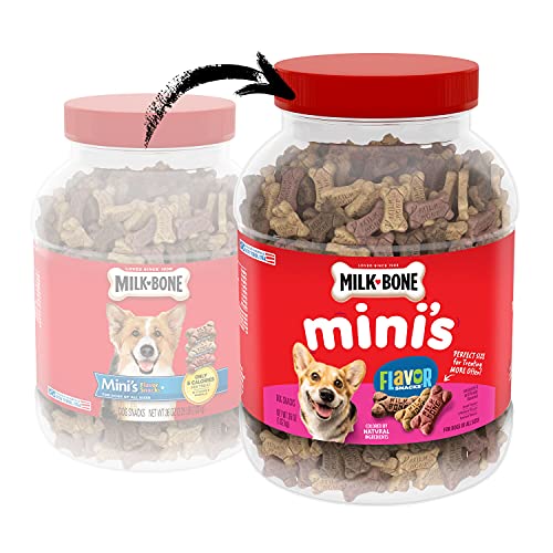 MILK-BONE FLAVOR SNACKS DOG TREATS MINI 36 OUNCE
