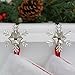 Haute Decor MantleClip Stocking Holders with Removable ZINC Alloy Holiday Icons (2-Pack Snowflake, Silver) - Christmas Stocking Hanger Hook Set - Holds Stocking Safely on Mantels up to 3 Inches Thick