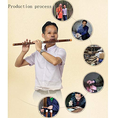 Zyj C D E F G Key Vocal Instrument Refining Professional Playing Bitter Bamboo Flute Beginner Adult Flute (Size : C Tone)
