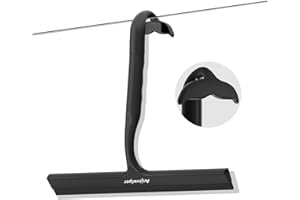 Anjinwiper Shower Squeegee for Shower Glass Door,All-One-Piece Silicone Squeegee for Bathroom,Shower Doors,Mirrors,Tiles,Hand