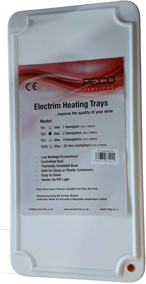 Youngs TE2 Heated Mat - 2 Demi-John Size