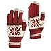 Touchscreen Texting Gloves - Outdoor Men's/Women's Warm Knit Winter Gloves,Pink,One size