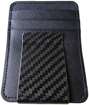 1 X Carbon Fiber Men's Money Clip With Wallet (Black)
