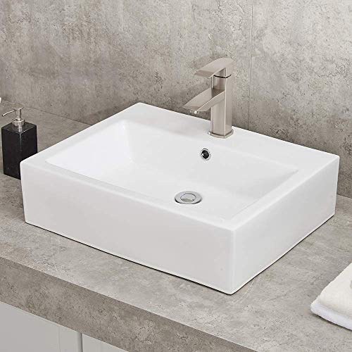 Hotis Above Counter Porcelain Ceramic Bathroom Vessel Sink,Bathroom Vessel Vanity Sink