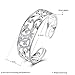KACON Sterling Silver Bangle Bracelet, Fashion Simple Open Bangles Cuff bracelets for Women