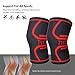 711TEK Knee Sleeve, Knee Brace for Joint Pain and Arthritis Relief, Improved Circulation Compression - Wear Anywhere(Orange-XL-2Pcs)