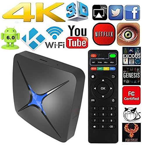 2017 Model Eliker T96N Android 6.0 TV Box 4 Quad-core 2G 8G UHD 4K 60fps H.264 Media Center Smart OTT TV BOX