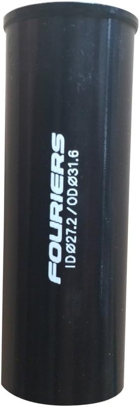 Fouriers Aluminium Bike Seat Post Shim Convert 30.9mm 31.6mm 27.2mm Seat Tube Adaptor Black