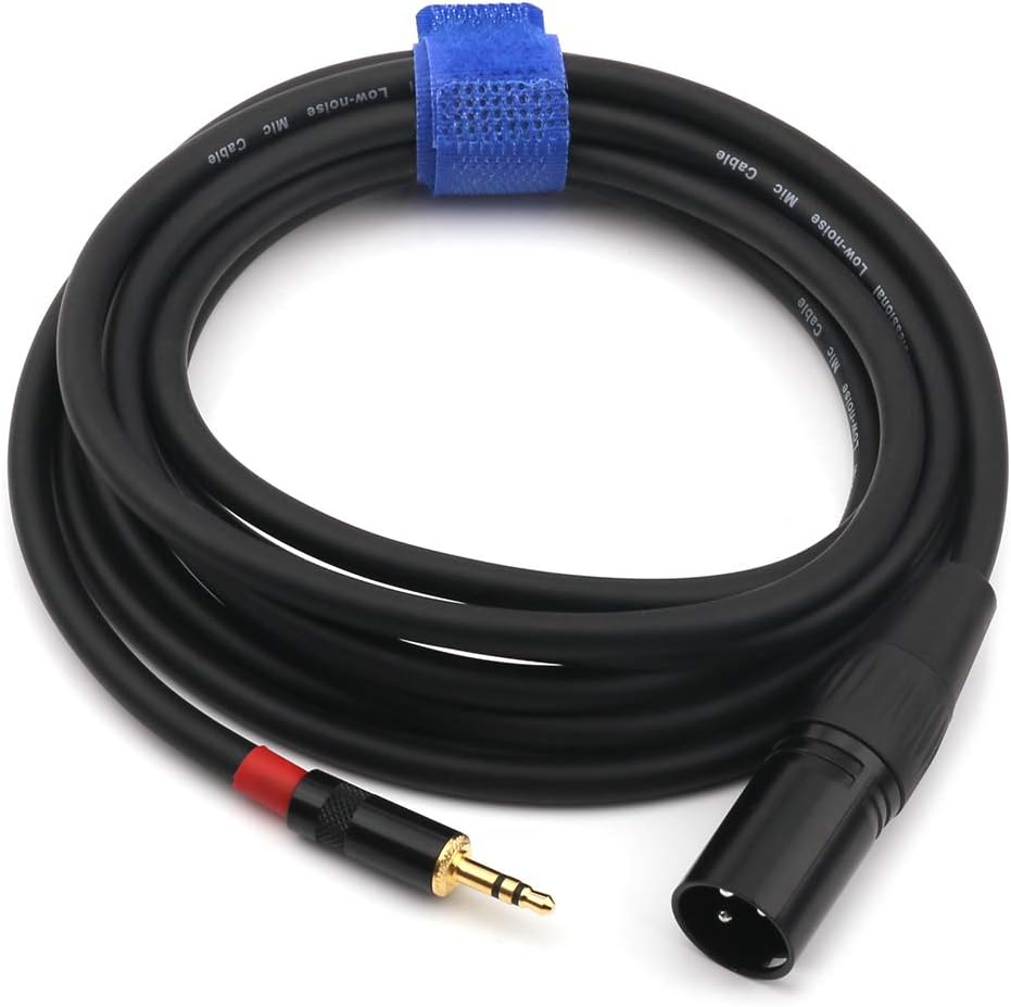NANYI XLR To Microphone Cable, 3.5mm (1/8 Inch) TRS Stereo Male to XLR Male Interconnect Audio Mic Cable - Image 3
