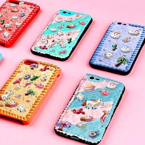 Colorful DIY rainbow and cloud charms and pendants kit priced at $9.99.